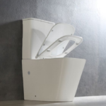 Square Two Piece Toilet with Tank - Image 3